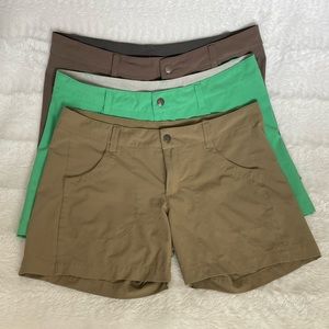 Patagonia ‘Happy Hike’ shorts, 3 pair